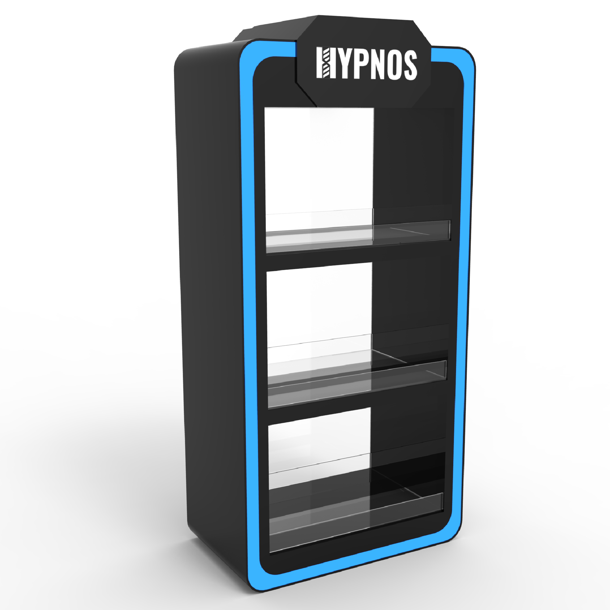 Customize Multilayer Electric Tobacco Grinder Display Racks Retail Smoke Shop Acrylic Display Cases Lockable Display Cabinet — view 5