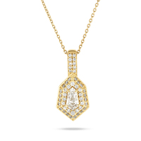 Collier en diamants pavés créés en laboratoire Gemnel pour femmes, bijoux éthiques et durables