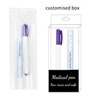 Stylo marqueur chirurgical KHY, pointe stérile professionnelle, marqueurs de pochoir de tatouage, stylos à tracer avec règle en papier