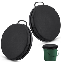 Siège pivotant à 360 degrés avec coussin en mousse, siège baquet avec couvercle imperméable pour la chasse, la pêche, le baseball, le jardinage et le camping