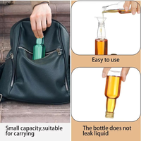 Mini bouteilles de vin en plastique PET transparent de 30/50/60/100/150ml avec bouchon à vis en aluminium pour bière boisson jus lait thé