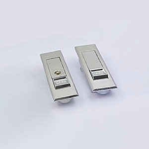 Hợp kim kẽm bền <span class=keywords><strong>push</strong></span>-nút cứu hỏa Tủ chốt HJ Hidden Ổ khóa cửa tủ điện tủ khóa nút bảng điều khiển khóa - Product Image 4