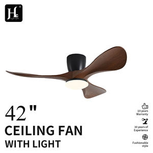 Ventilador de Techo de Estilo Nórdico Retro para Restaurante, Diseño Moderno con Luz, Funcionamiento Silencioso, Aspas de Madera Maciza, Control Remoto LED Bldc - Product Image 2