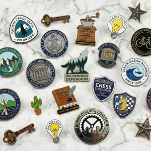 Pins de Solapa Masónicos Personalizados OEM, Insignias de la Francmasonería, Pins de Esmalte Suave, Pins de Solapa Chapados en Plata y Oro al por Mayor para Recuerdo - Product Image 2