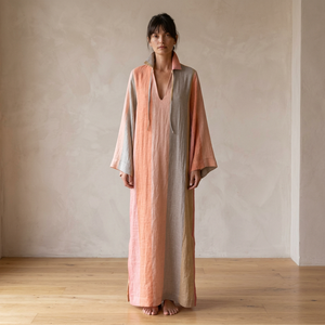 V-Neck Tropical Embroidered Mini <b>Dress</b> <b>With</b> <b>Pockets</b> Loose Fit Boho Style Cap Sleeve Linen Cotton <b>Summer</b> Casual <b>Dress</b> - Product Image 3
