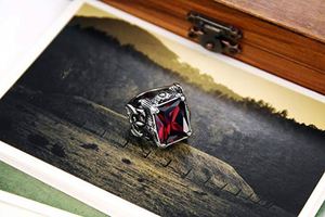 Anillos de Sello Personalizados de Plata de Ley 925 de Moda para Hombre, Diseño en Blanco <span class=keywords><strong>Kingsman</strong></span> - Product Image 5
