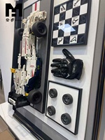 Décoration Murale LED 3D Moderne de Luxe, Peinture Physique de Voiture de Course, Qualité Supérieure, Vente en Gros Usine