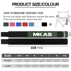 Mkas Biểu Tượng Tùy Chỉnh Mềm Mại Và Mặc Trọng Lượng Nâng Thắt Lưng Với Có Thể Điều Chỉnh Tinh Thần Khóa Tập Thể Dục An Toàn Phòng Tập Thể Dục Trọng Lượng Nâng Thắt Lưng - Product Image 6