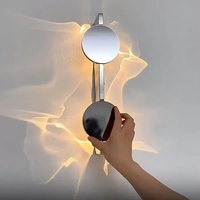 Nouvelle lampe murale LED à ombre simple et moderne brevetée, rotative, ondulée, salon, salle de séjour, escalier, allée, ambiance