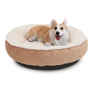 Orta Boy Köpekler İçin Makinede Yıkanabilir Kısa Peluş Evcil Hayvan Yatakları Isıtıcı Rahat Yumuşak Köpek ve Kedi Yatakları - Product Image 2
