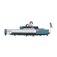 Prix compétitif 6KW 4m x 2m Machine de découpe laser à fibre à une table LX4020FC pour tôle en acier inoxydable et en acier au carbone