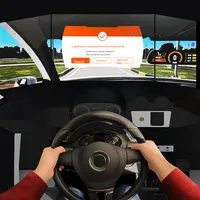 Système d'Entraînement Virtuel Simulateur de Conduite Automobile VR pour Auto-Écoles, Domicile et Centres Commerciaux, Adapté aux Sujets de Test 2 et 3