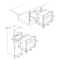Four à micro-ondes avec porte à tirage descendant, contrôle tactile MWO intégré de 35 L, avec grill et convection