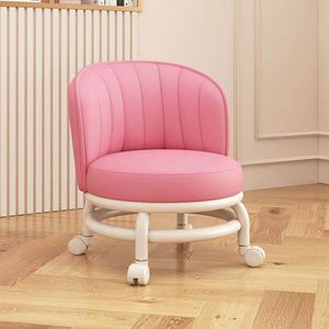 Bangku Roller Universal, kursi anak-anak rumah tangga plastik PP rendah jahitan indah sederhana perbaikan kaki seni kuku lembut - Product Image 1