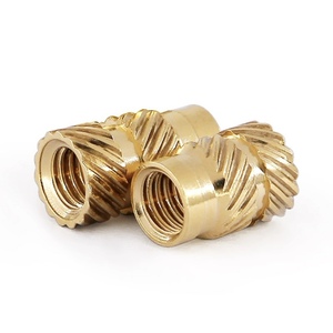 Độ chính xác Knurled Brass Press-Fit Nuts Hot ép Đồng chèn với Diagonal <span class=keywords><strong>knurl</strong></span> nóng chảy chủ đề Knurled Brass chèn hạt - Product Image 2