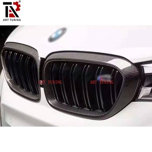 Pour BMW F90 M5 remplacement de pare-chocs avant nouveau couvercle de <span class=keywords><strong>rein</strong></span> en Fiber de carbone sec et cadre de calandre processus de haute pression - Product Image 2