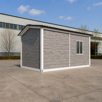 Maison conteneur démontable de 20 pieds avec toit à pignon à vendre – Bureau d'ingénierie sur mesure avec salle de bain pour chantiers de construction