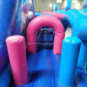 Thương mại Lilo và S titch carton Inflatable các chướng ngại vật nhảy Bouncer trượt Combo bouncy lâu đài nhà sân chơi cho bé - Product Image 6