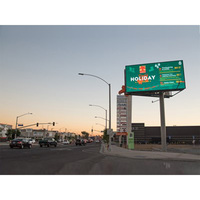 Affichage numérique LED à double face en forme de V pour poteau de rue, parc, panneau de signalisation MARS Outdoor Trivision