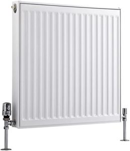 Radiador Convector Horizontal <span class=keywords><strong>de</strong></span> Doble Panel, Compacto, <span class=keywords><strong>de</strong></span> Acero Blanco, Estilo Contemporáneo Moderno, Fácil <span class=keywords><strong>de</strong></span> Instalar - Product Image 1