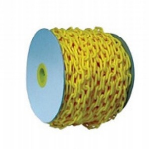 Chaîne en plastique PC4 6 mm x 25 m, ruban de signalisation, chaîne de barrière de sécurité routière pour travaux routiers - Product Image 2