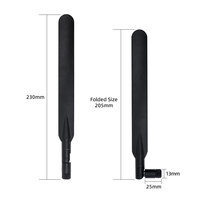 Antena WiFi 4G LTE con interfaz roscada, 12dBi de alta ganancia, banda ancha omnidireccional, tipo Rubber Duck para router inalámbrico, módem, gateway, OEM personalizado