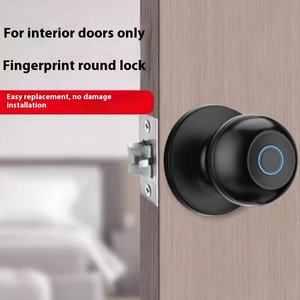 थोक बॉल आकार स्मार्ट डोरमेटरी दरवाजा पासवर्ड लॉक एल्यूमीनियम मिश्र धातु इलेक्ट्रॉनिक इनडोर कार्यालय लॉक फिंगरप्रिंट इलेक्ट्रॉनिक - Product Image 2