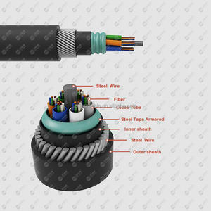 Câble à fibres optiques sous-marin GYTA333 2 4 6 8 12 16 24 36 48 64 72 96 128 <span class=keywords><strong>144</strong></span> cœurs, encastré directement dans le conduit, sous-marin, GYTA33 - Product Image 2