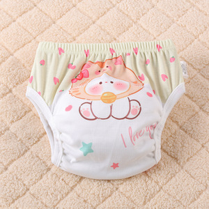 6 Camada impermeável reutilizável bebê potty treinamento calças infantil shorts underwear pano bebê fralda - Product Image 2