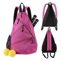 Sac de sport professionnel d'extérieur, sac de pickleball réversible à bandoulière pour hommes et femmes, grande capacité