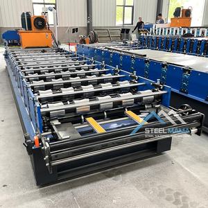 Feuille de toiture en tuiles émaillées 800 populaire du Zimbabwe faisant la machine de formage de rouleaux - Product Image 4