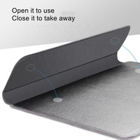 Housse de Protection pour Ordinateur Portable 3-en-1 Multifonction Magnétique en Cuir PU pour MacBook Air avec Support