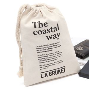 Customized logo Good Quality Luxury Plain Thick Canvas Cotton String <b>Drawstring</b> <b>Bag</b> - Product Image 2
