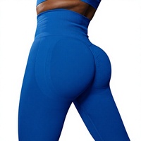 Pantalon de yoga taille haute sans couture, moulant et long, effet galbe fessier, pour le sport, la course et le fitness, pour femme