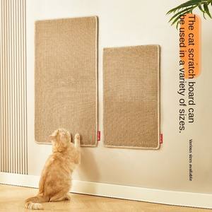 고급 고양이 긁는 매트 긁힘 방지 멀티 사이즈 수직 벽걸이 형 사이잘삼 부스러기-무료 애완 동물 장난감 실내 고양이 긁힘 침대 - Product Image 1