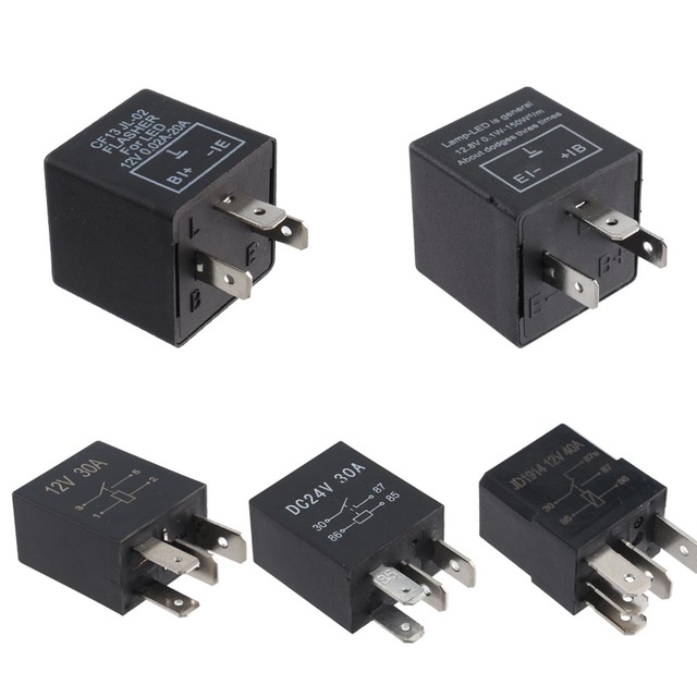 LED Flasher Auto Car Relay 12V Adjustable Frequency CF13 14KT for Automobile Turn Signal Electronic Indicator Blinker Accessory