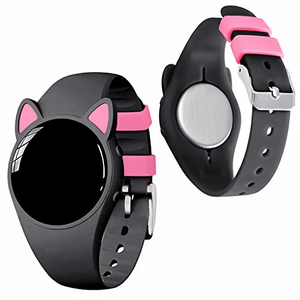 Montre connectée podomètre <span class=keywords><strong>pour</strong></span> enfants, étanche IP68, avec oreilles de <span class=keywords><strong>chat</strong></span> mignonnes, <span class=keywords><strong>pour</strong></span> garçons et filles, usage sportif, compteur de calories, suivi de distance, minuteur 3 - Product Image 6