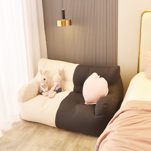 Fauteuil double pouf moderne Dishi <span class=keywords><strong>2</strong></span> <span class=keywords><strong>places</strong></span>, ensemble de canapés confortables pour couple, mobilier en tissu avec rembourrage EPS pour salon - Product Image 2