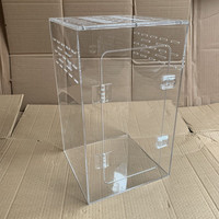 Enclos pour reptiles en acrylique, terrarium pour araignées, boîte d'élevage pour gecko, scorpion, serpent, habitat transparent ventilé, tarantule, personnalisé