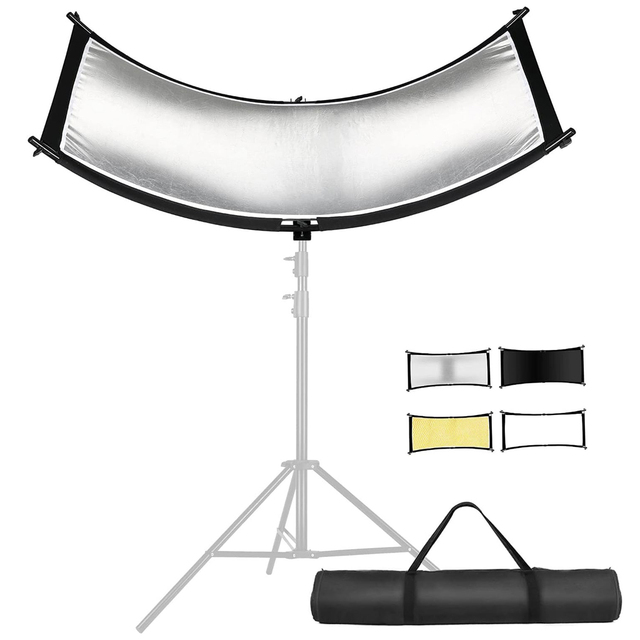 YEAH 4-Colors Arch U-Shape Curved Light Reflector Diffuser for Photography Portrait Studio Video Shooting