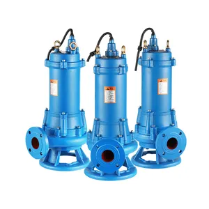 65WQK25-20-3 Portable 20M tête déshydratation boue Submersible Drainage eau boue bleu pompe d'extraction des eaux usées