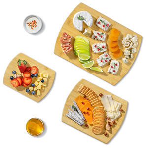 Bamboo Chopping Blocks <b>Square</b> Antibacterial Kitchen Cutting Board <b>Set</b> For Home Use - Product Image 2