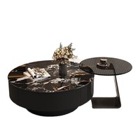 Table basse multifonctionnelle portable en verre trempé 2026 – Design minimaliste de luxe pour salon moderne
