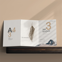 Cartes de vœux de remerciement en papier personnalisées en usine cartes postales dépliant brochure entreprise d'impression offset avec logo