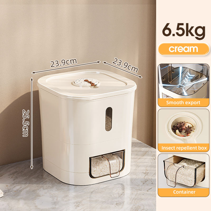 Crème, capacité de riz de 6,5 kg