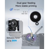 Kit de mise à niveau officiel Creality 3D Sprite Extruder Pro à entraînement direct pour Ender 3/Ender 3 V2, 5,12 x 5 x 3,07 pouces, 1,79 livres