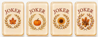 Précommande : Collection Premium Récolte d'Automne – Jeu de Mahjong Américain de Luxe Personnalisé en Acrylique Portable, 160 Tuiles