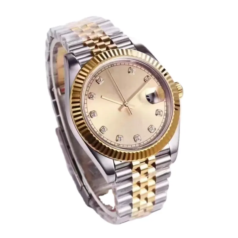 Top Kwaliteit 5a Horloge Rolexables Schoon Fabriek 126333 Eta 2836 Beweging 904 Staal Dadel Sunray Goud Wijzerplaat Horloge