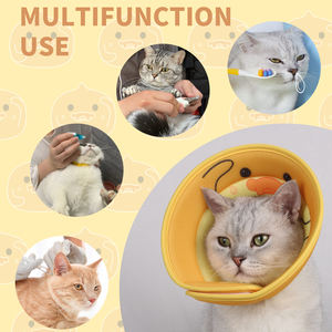 Vente en gros Cône de récupération ajustable personnalisé pour chat Collier de protection souple pour chats, chiots et chatons - Product Image 4