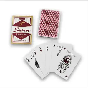 Carte da gioco con stampa personalizzata all'ingrosso di alta qualità poker tradizionale Joker